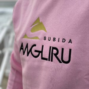 Sudadera Subida al Angliru Rosa