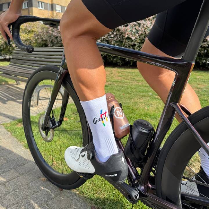 Calcetines Blancos Actitude Bici