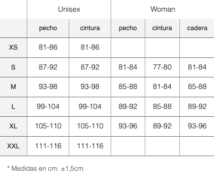 Tallaje 42K Camiseta